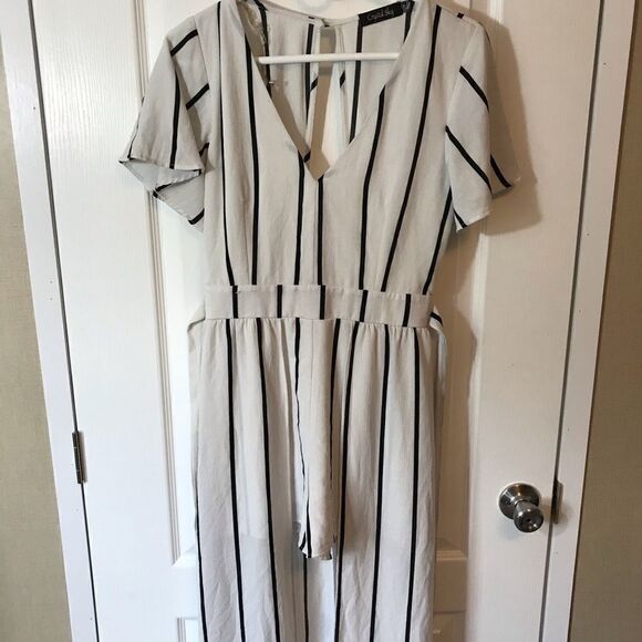 Crystal sky  romper with duster size 7 blue white - Picture 9 of 16